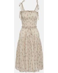 Polo Ralph Lauren - Floral Cotton Midi Dress - Lyst