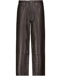 Citizens of Humanity Calista Straight Leather Trousers - Black