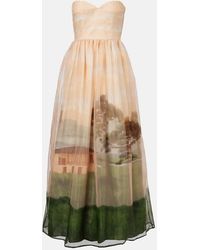 Agua Bendita - Tonia Paramo Printed Cocktail Dress - Lyst