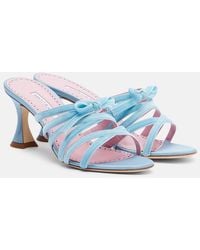 Manolo Blahnik - Clementel 70 Velvet Mules - Lyst