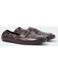 Prada - Leather Penny Loafers - Lyst