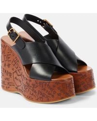 Chloé - Maxime Wedge Sandal - Lyst