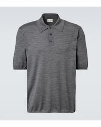 Saint Laurent - Cassandre Wool Polo Shirt - Lyst