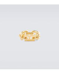 Balenciaga - Ring B Chain in Gold - Lyst