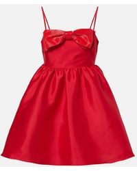 Self-Portrait - Bow-Detail Minidress - Lyst