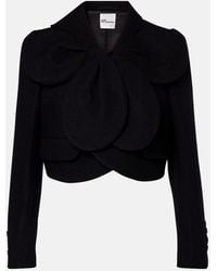 Noir Kei Ninomiya - Cropped Wool Jacket - Lyst