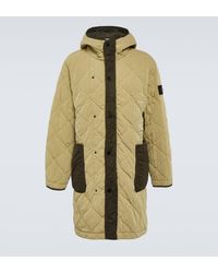 Stone Island - Compass Quilted Cotton-blend Coat - Lyst