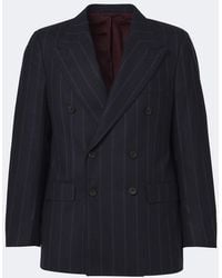 Rubinacci - Chalk Stripe Virgin Wool Blazer - Lyst