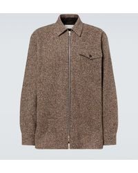 Dries Van Noten - Wool And Cotton-Blend Tweed Overshirt - Lyst