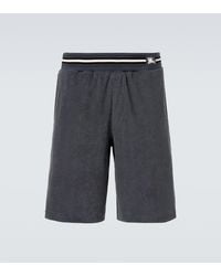 Burberry - Ekd Cotton Terry Shorts - Lyst