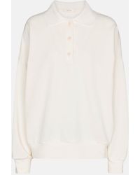 The Row - Corzas Cotton Polo Sweater - Lyst