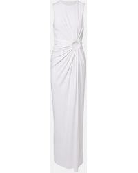 Sportmax - Saletta Cutout Crepe Jersey Maxi Dress - Lyst