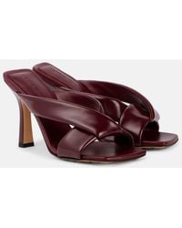 Bottega Veneta - Riva Leather Mules - Lyst