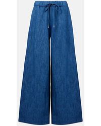 Gabriela Hearst - Gelos High-Rise Cotton And Linen Wide-Leg Pants - Lyst