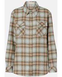 God's True Cashmere - Joy Tartan Cashmere Shirt With Emerald - Lyst