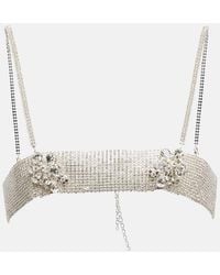 Magda Butrym - Bandeau Crystal Jewelry Top - Lyst