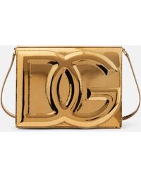 Dolce & Gabbana - Dg Mirrored Leather Crossbody Bag - Lyst