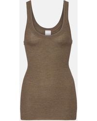 Calvin Klein - Ella Ribbed-Knit Wool Tank Top - Lyst