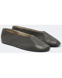 The Row - Stella Leather Ballet Flats - Lyst