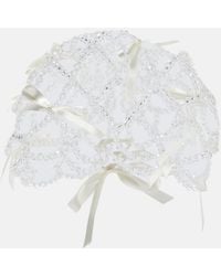 Simone Rocha - Bridal Crystal-embellished Veil - Lyst