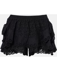 Isabel Marant - Neis Cotton And Silk Shorts - Lyst
