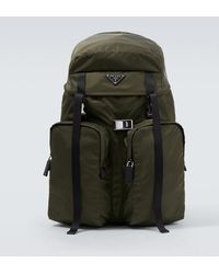 Prada - Re-Nylon Leather-Trimmed Backpack - Lyst
