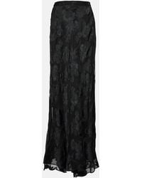 Etro - Paisley Satin Maxi Skirt - Lyst