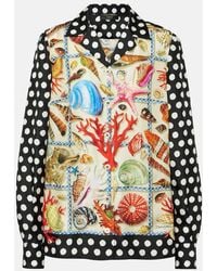 Dolce & Gabbana - Chemise Capri En Soie A Imprime - Lyst
