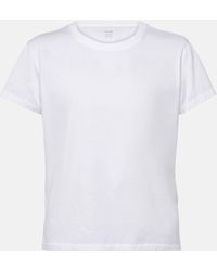 FRAME - Baby Tee Cotton Jersey T-shirt - Lyst
