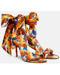 Christian Louboutin - Miss Z Sandale Du Désert Silk Sandals 100 - Lyst