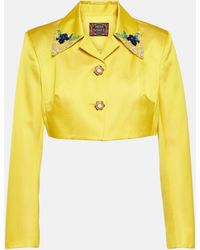 Miss Sohee - Embellished Jacket And Crop Top Set - Lyst