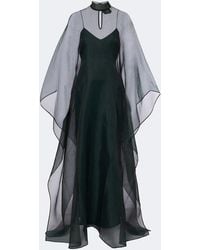 ‎Taller Marmo - Sphinx Sheer Draped Organza Kaftan - Lyst