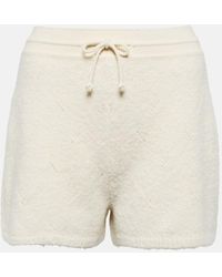 Loro Piana - Shorts in cashmere a vita alta - Lyst
