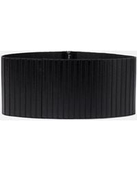 Alaïa - Striped Corset Leather Belt - Lyst
