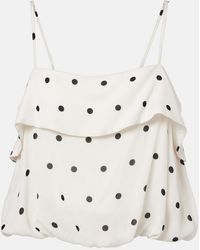Adriana Degreas - Polka-Dot Crop Top - Lyst