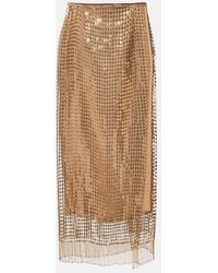 Roberto Cavalli - Embellished Wrap Skirt - Lyst