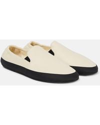 The Row - Tech Leather Loafers - Lyst