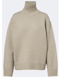 TOTEME - Oversized Wool Turtleneck Sweater - Lyst