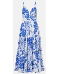 Poupette - Milena Printed Cotton Maxi Dress - Lyst