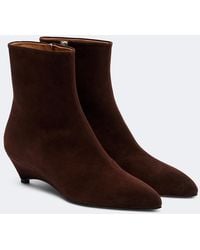 Jil Sander - Suede Ankle Boots - Lyst