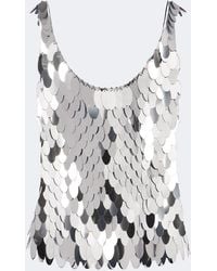 Rabanne - Top A Sequins - Lyst