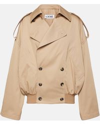 Loewe - Balloon Cropped Cotton Drill Jacket - Lyst