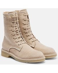 Max Mara - Baker Cashmere Combat Boots - Lyst