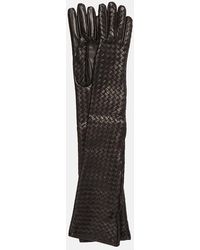 Bottega Veneta - Gants En Cuir Intrecciato - Lyst