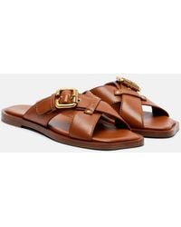 Chloé - Nil Leather Slides - Lyst