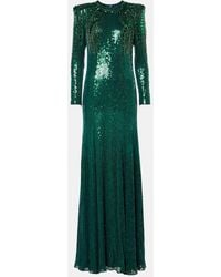Jenny Packham - Verzierte Robe Paloma Mit Pailletten - Lyst