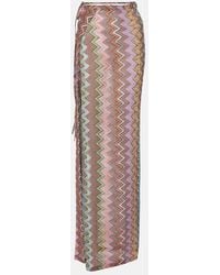 Missoni - Zigzag Lame Wrap Skirt - Lyst