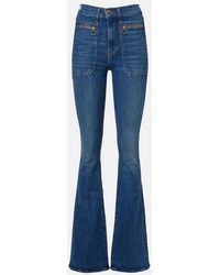 Veronica Beard - Jean Flared Beverly En Coton Melange - Lyst