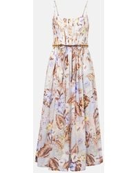 Zimmermann - Bustier-Kleid Rhiannon Aus Baumwolle - Lyst