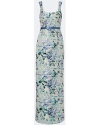 Markarian - Robin Belted Floral Brocade Gown - Lyst